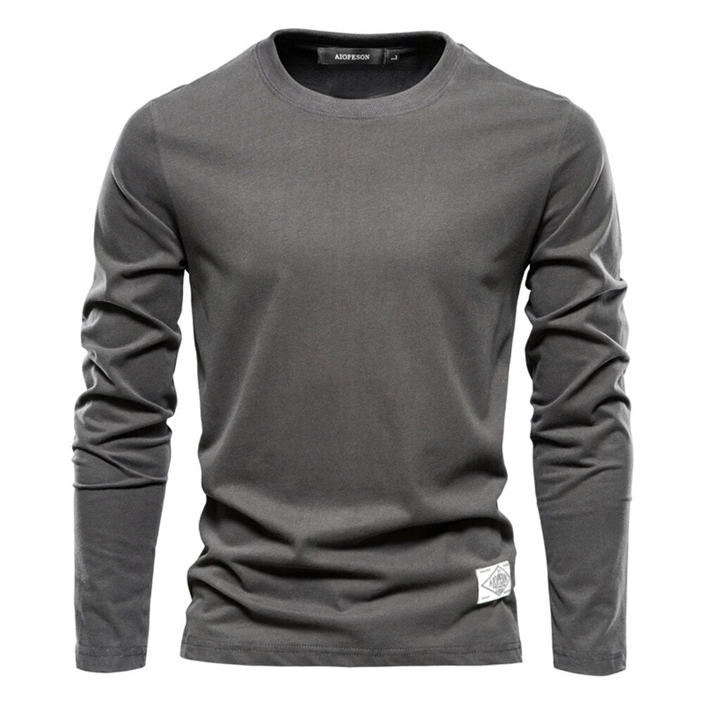 Sweatshirt Herren | Herren Langarmshirt | Rundhals-Form & glatte Front für cleane Layer-Looks