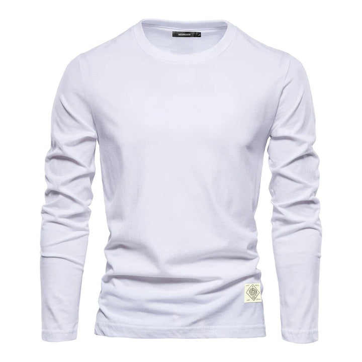 Sweatshirt Herren | Herren Langarmshirt | Rundhals-Form & glatte Front für cleane Layer-Looks