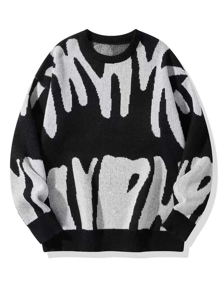 Sweatshirt Herren Rundhals | Warm & Modernes Muster