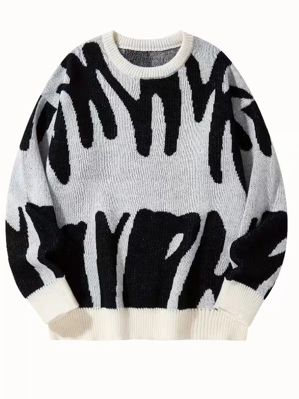 Sweatshirt Herren Rundhals | Warm & Modernes Muster