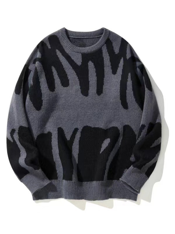 Sweatshirt Herren Rundhals | Warm & Modernes Muster