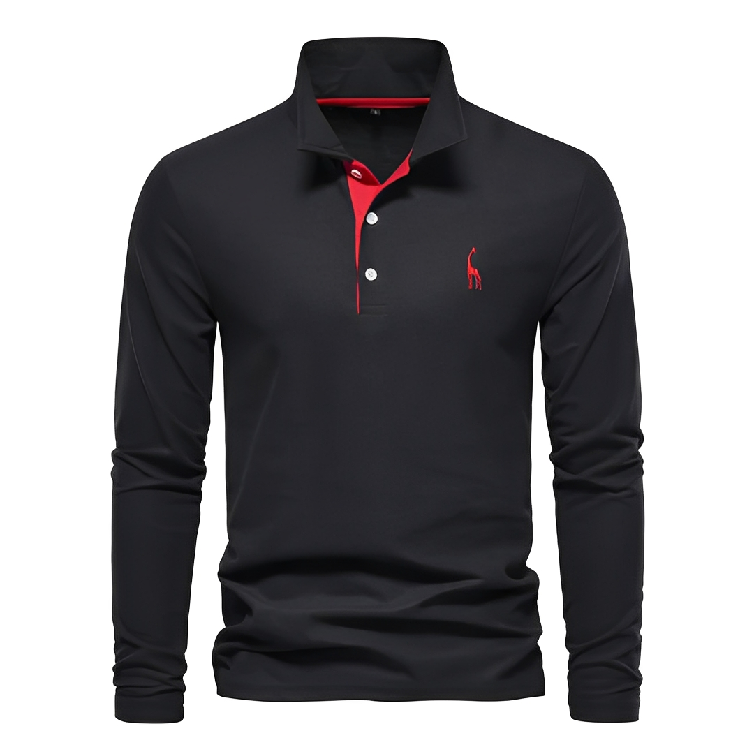 Antoine - Langarm-Polo für Herren