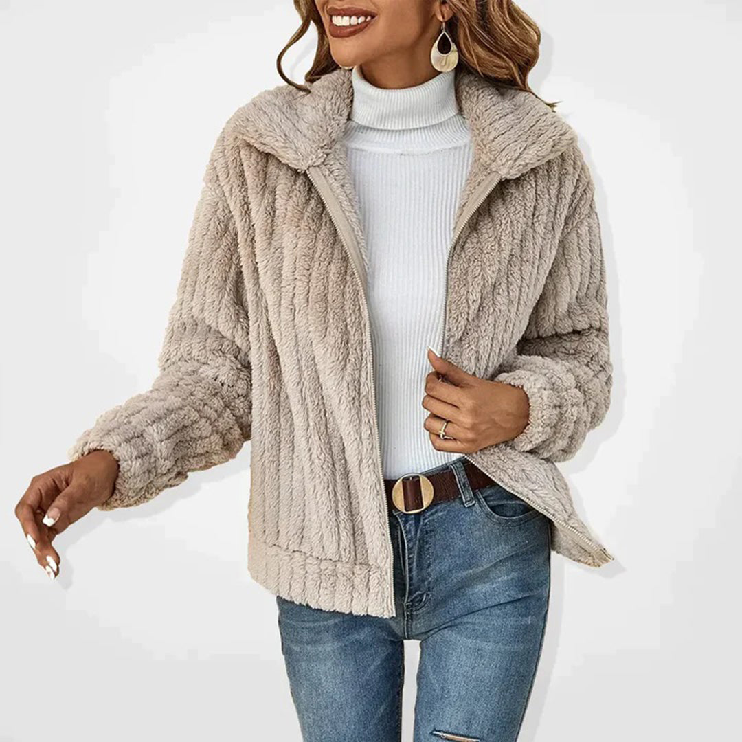 Tabitha | Lange Fleecejacke für Frauen