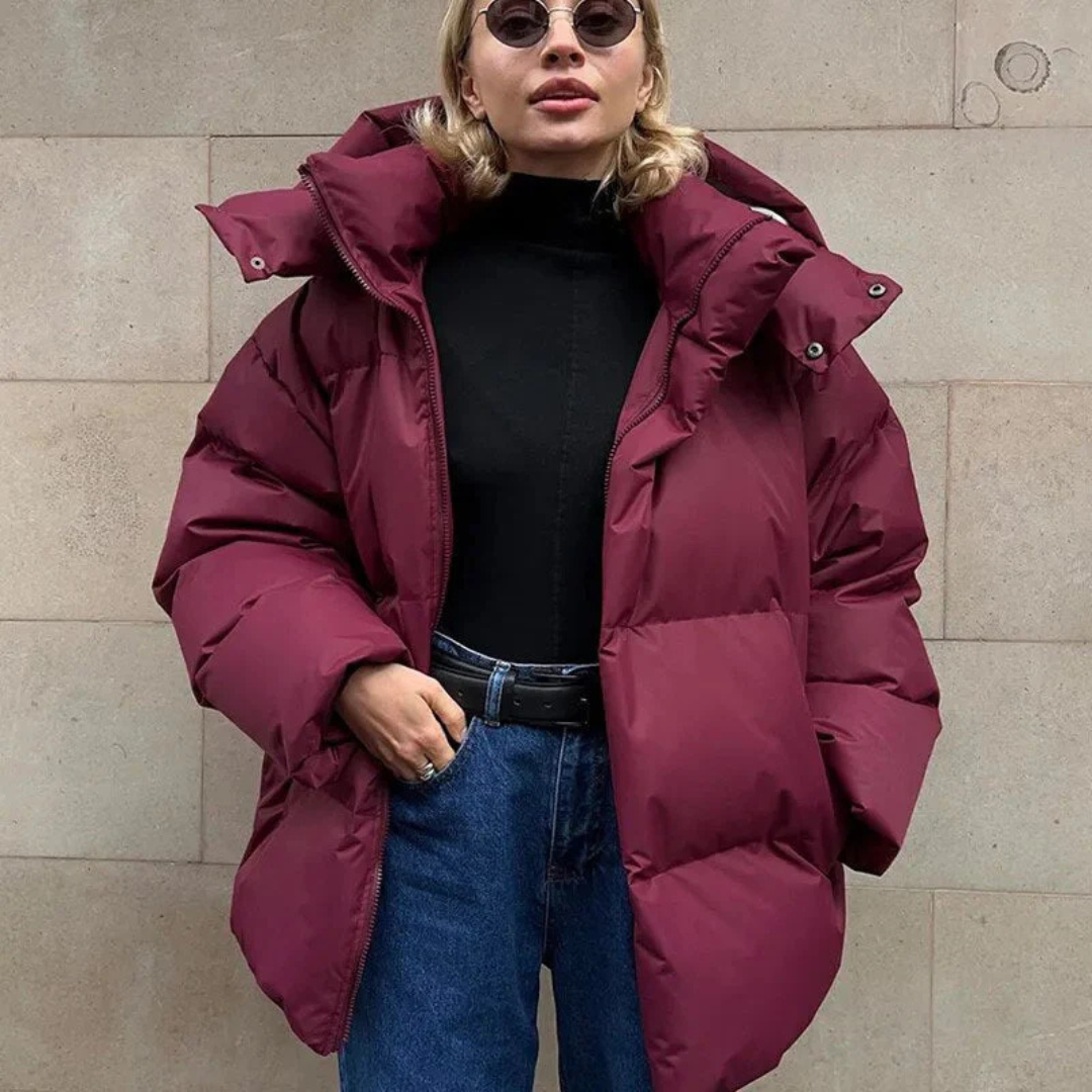 Talia - Damen Puffer Kapuzen Jacke