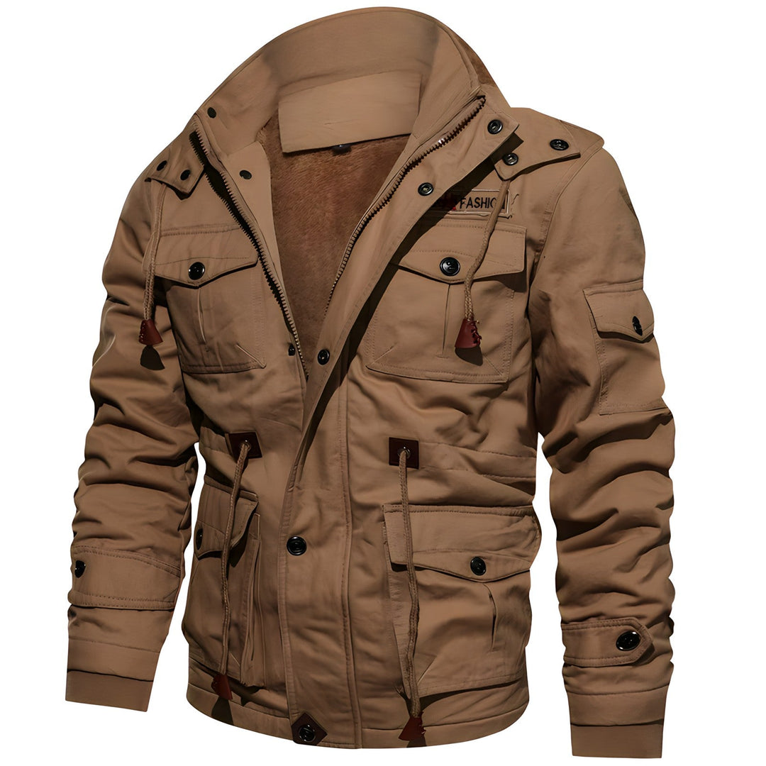 Talon | Vielseitige Militär Jacke mit Fleece-Kapuze und Taschen 3