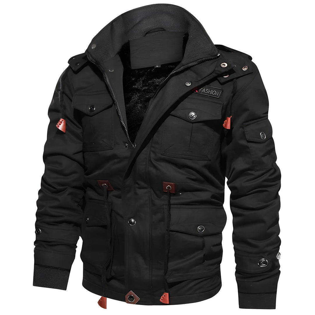 Talon | Vielseitige Militär Jacke mit Fleece-Kapuze und Taschen 5