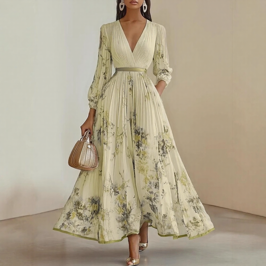 Franziska – Elegant Pleated Maxi Dress - Image 6