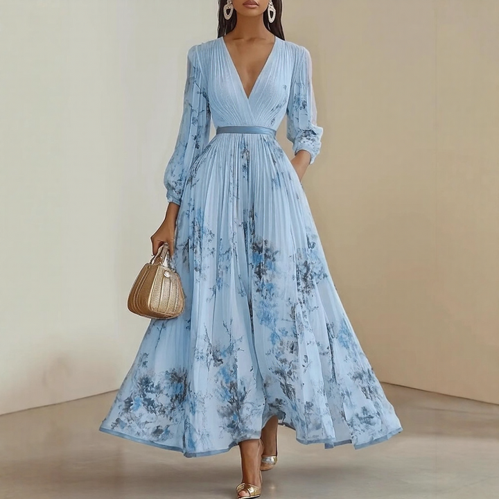 Franziska – Elegant Pleated Maxi Dress - Image 5
