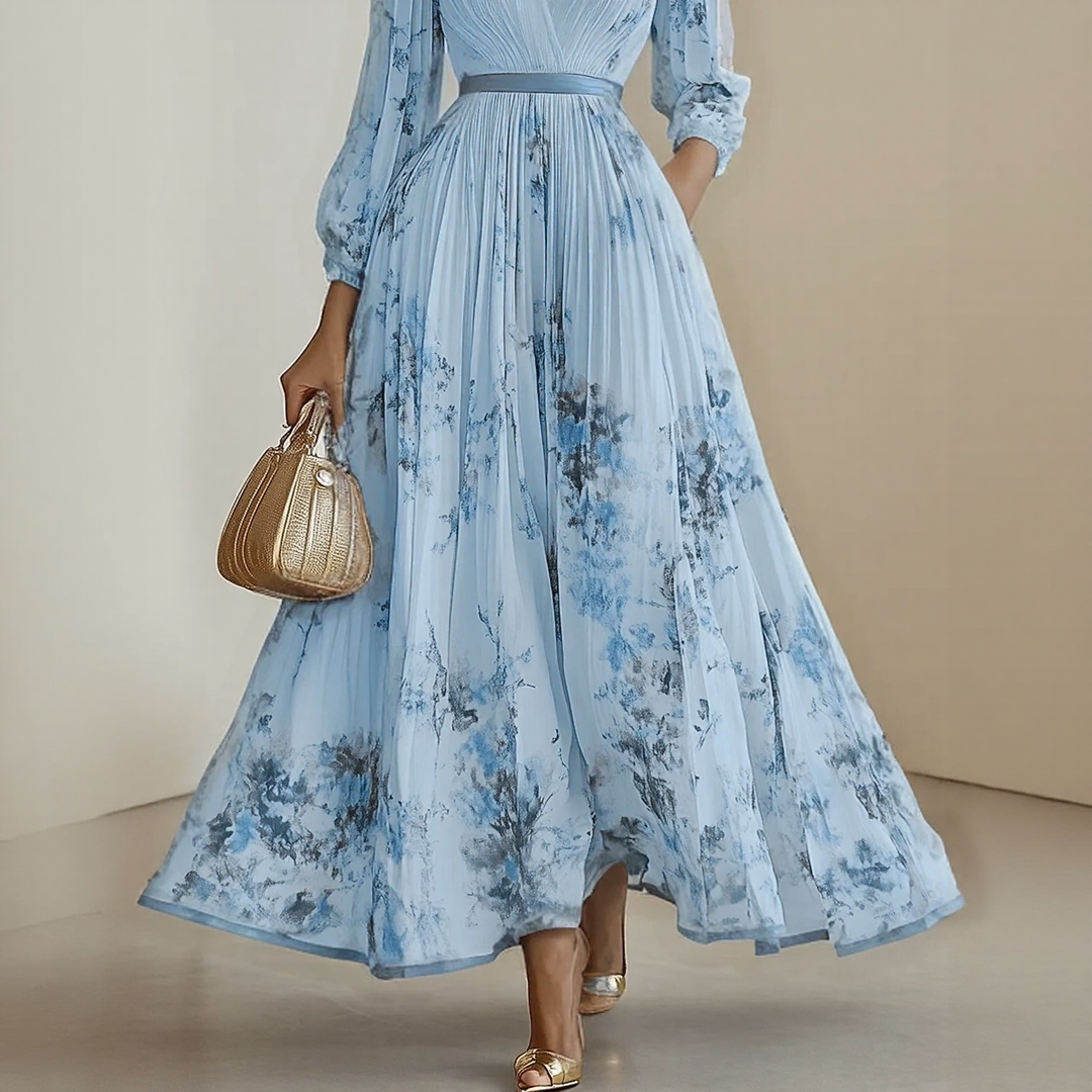 Franziska – Elegant Pleated Maxi Dress - Image 11
