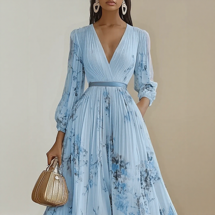 Franziska – Elegant Pleated Maxi Dress - Image 10