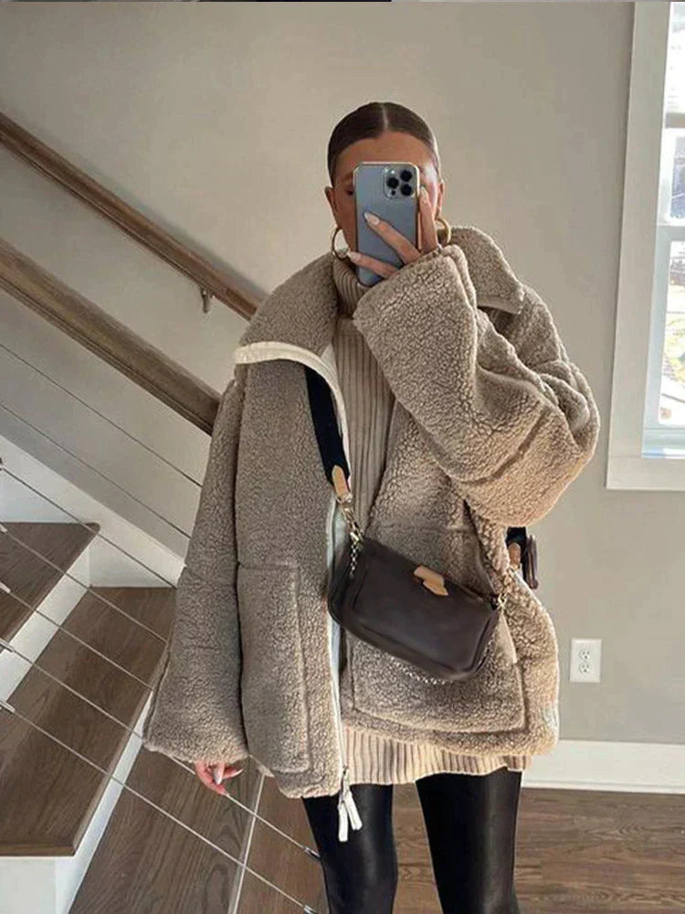 Teddy Fleece Jacke