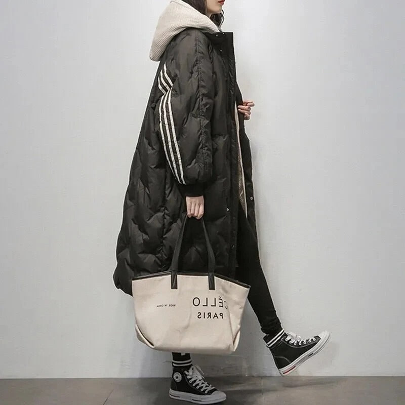 Tiril – Lange Damen-Daunenjacke