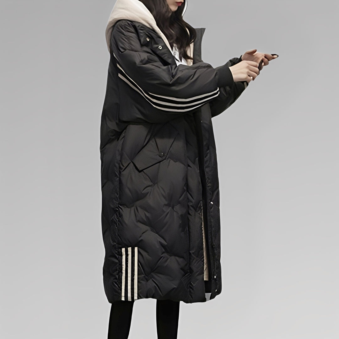 Tiril – Lange Damen-Daunenjacke