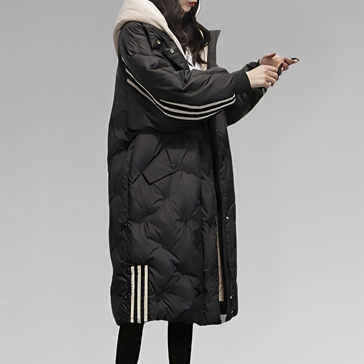 Tiril – Lange Damen-Daunenjacke