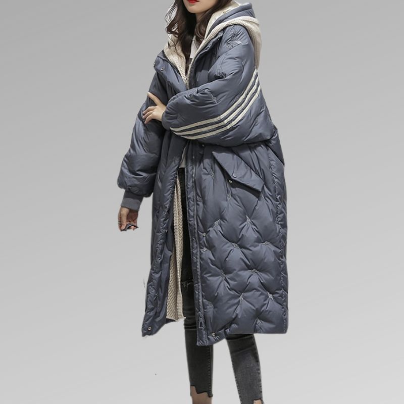 Tiril – Lange Damen-Daunenjacke