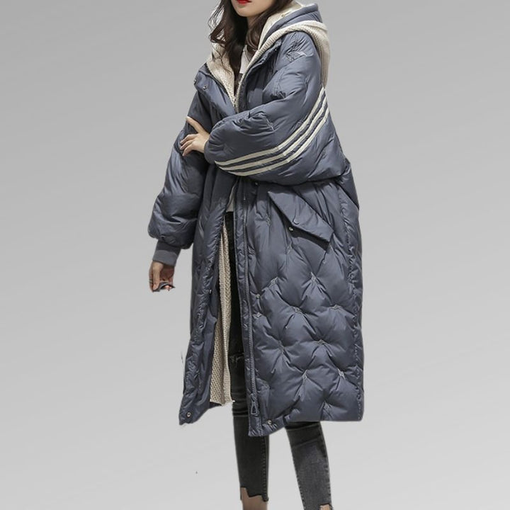 Tiril – Lange Damen-Daunenjacke