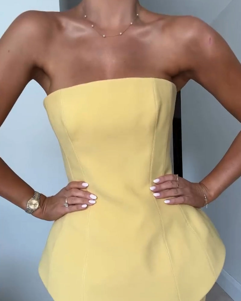 Trägerloses Maxikleid | Faith