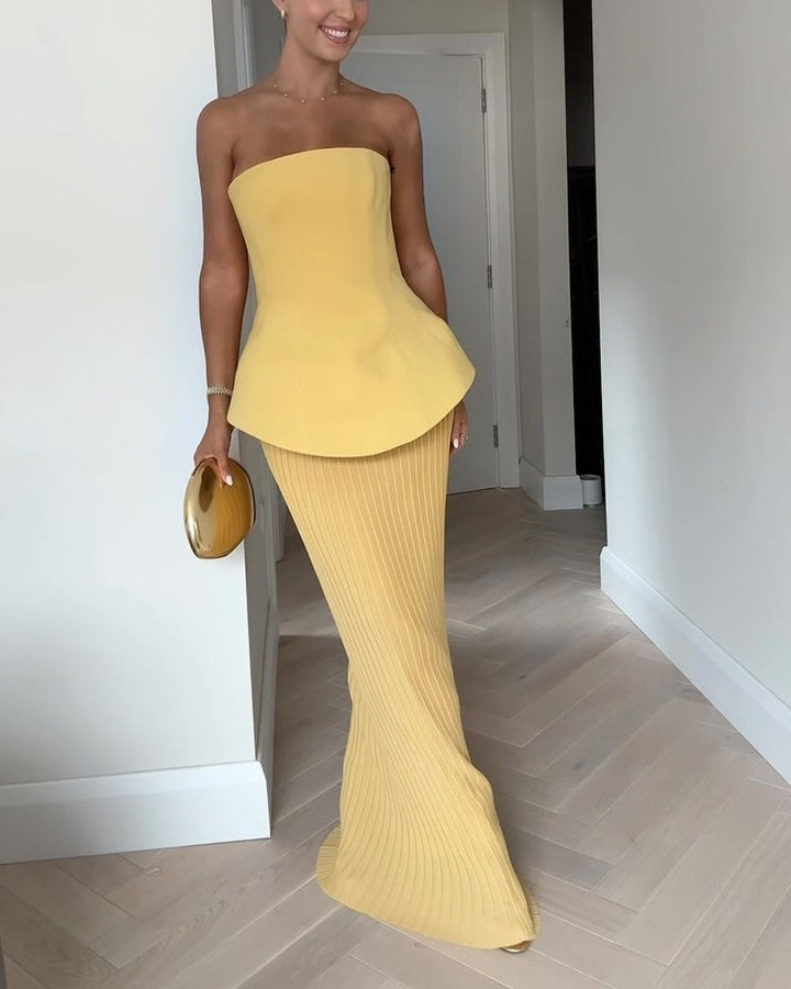 Trägerloses Maxikleid | Faith