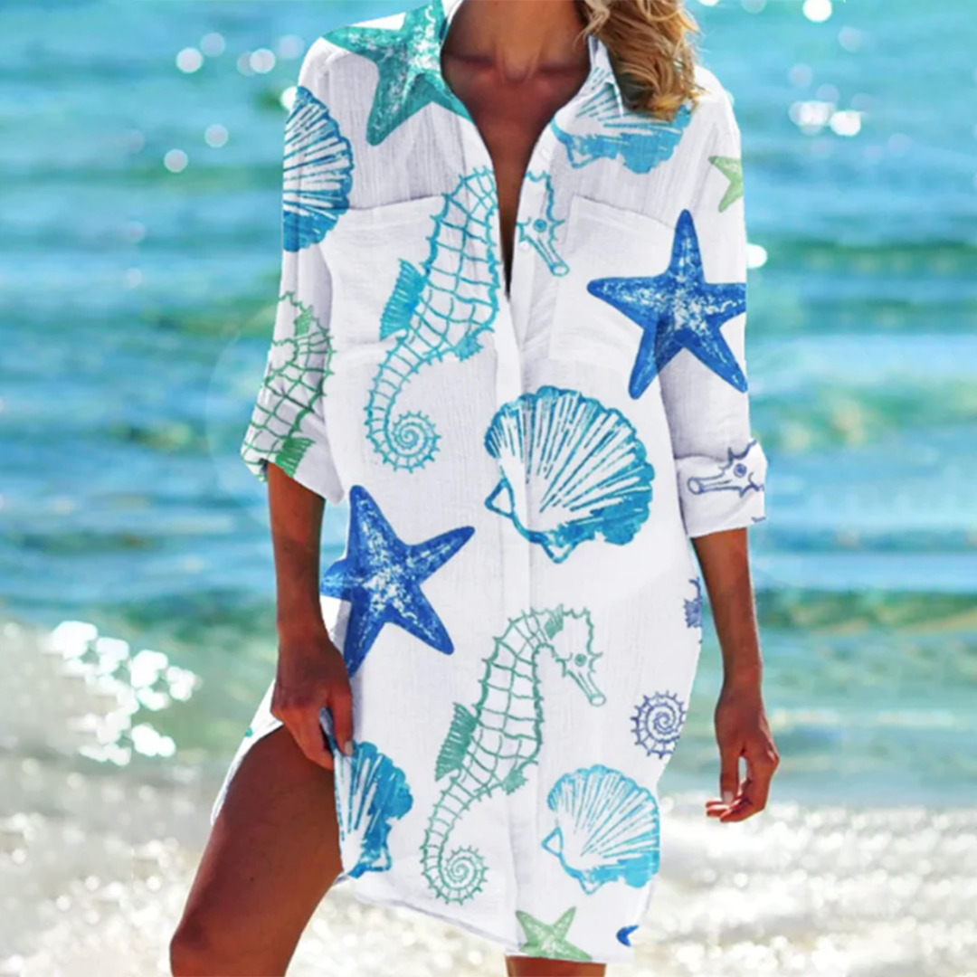 Maya – Classic Shirt Dress - Image 2