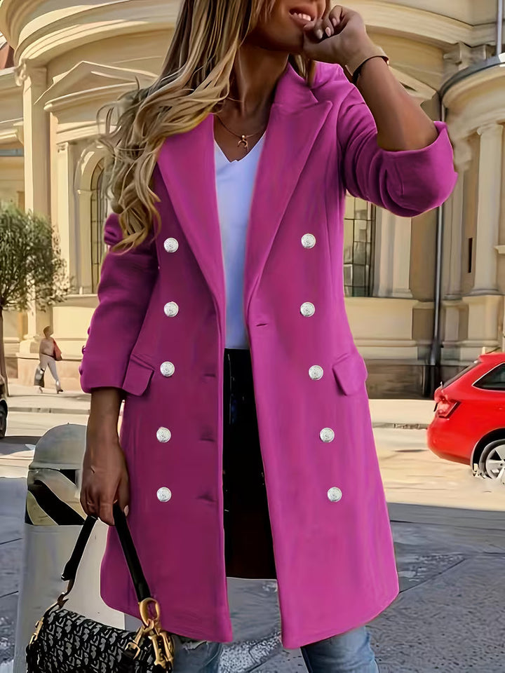 Übergangsjacke Damen | Mantel Damen | Doppelreiher für gepflegten Look & Wohlfühlkomfort