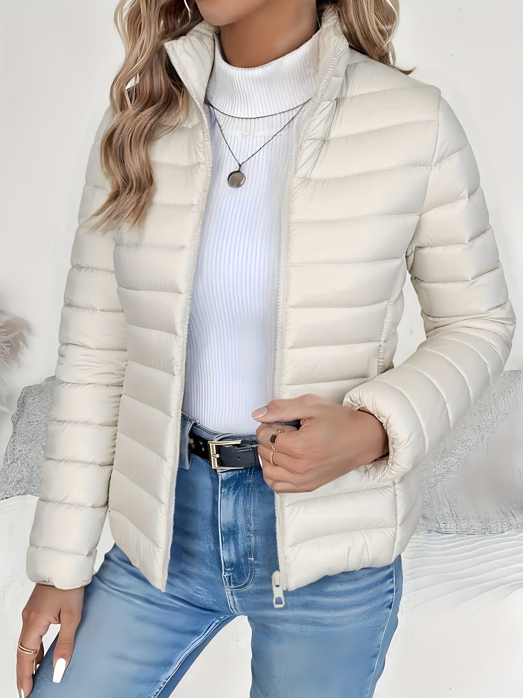 Übergangsjacke Damen | Stehkragen & Leichte Wärme