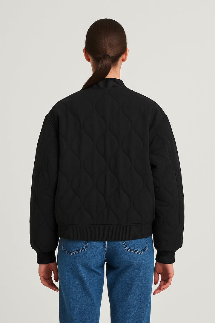 Übergangsjacke Damen | Steppjacke Damen | Druckknöpfe & sichere Pattentaschen
