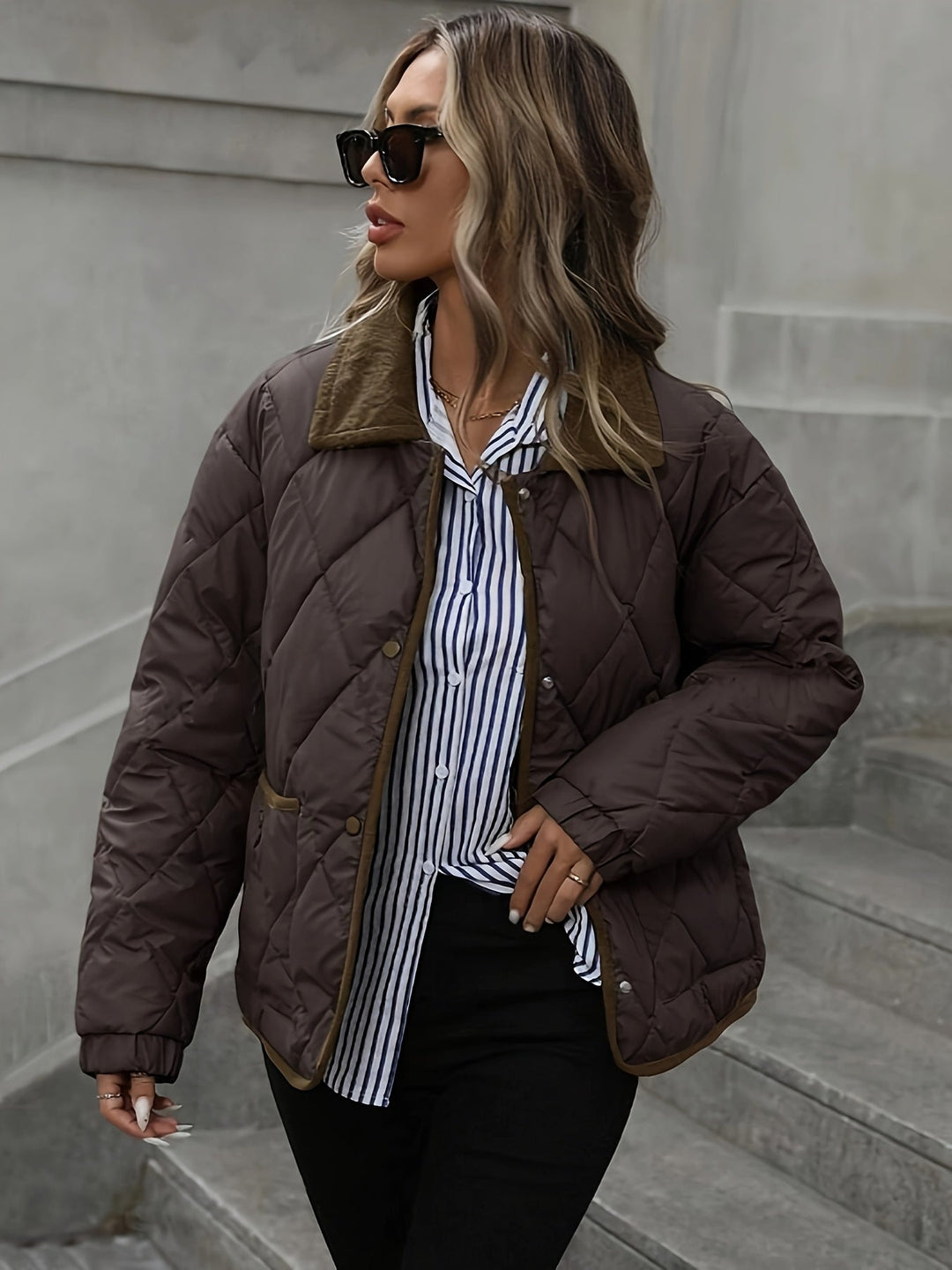 Übergangsjacke Damen | Steppjacke Damen | Winddicht & angenehm wärmend