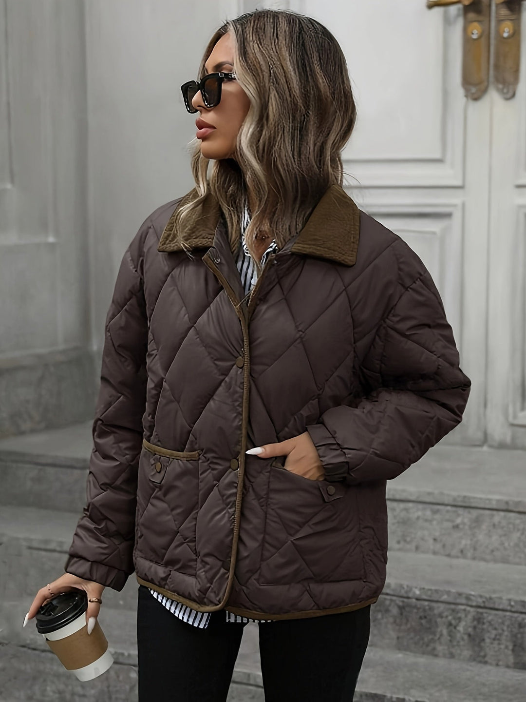 Übergangsjacke Damen | Steppjacke Damen | Winddicht & angenehm wärmend