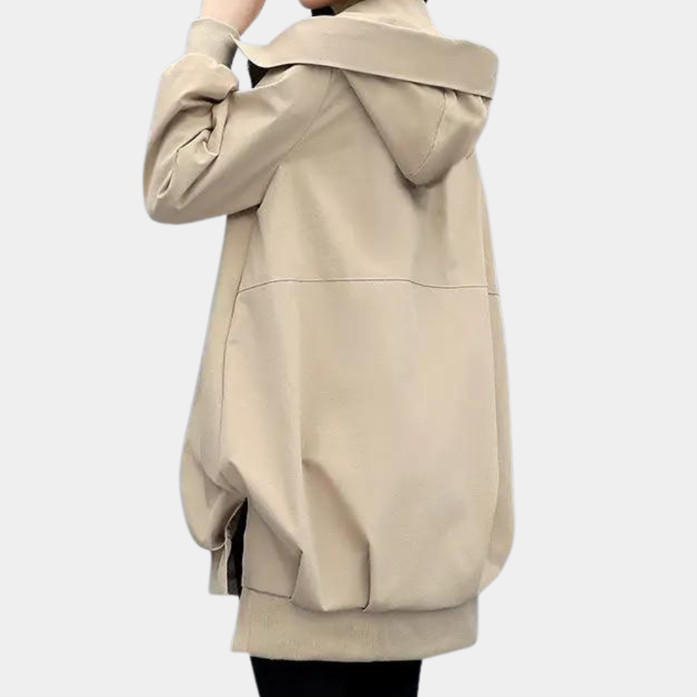 Übergangsjacke Damen | Windjacke Damen | Kapuze & Stehkragen für starken Windschutz