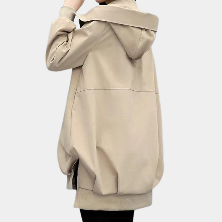 Übergangsjacke Damen | Windjacke Damen | Kapuze & Stehkragen für starken Windschutz