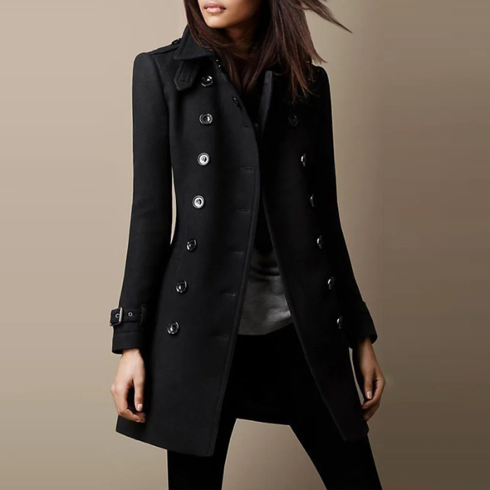 Übergangsjacke Damen | Winterjacke Damen | Doppelreiher für elegante Wärme