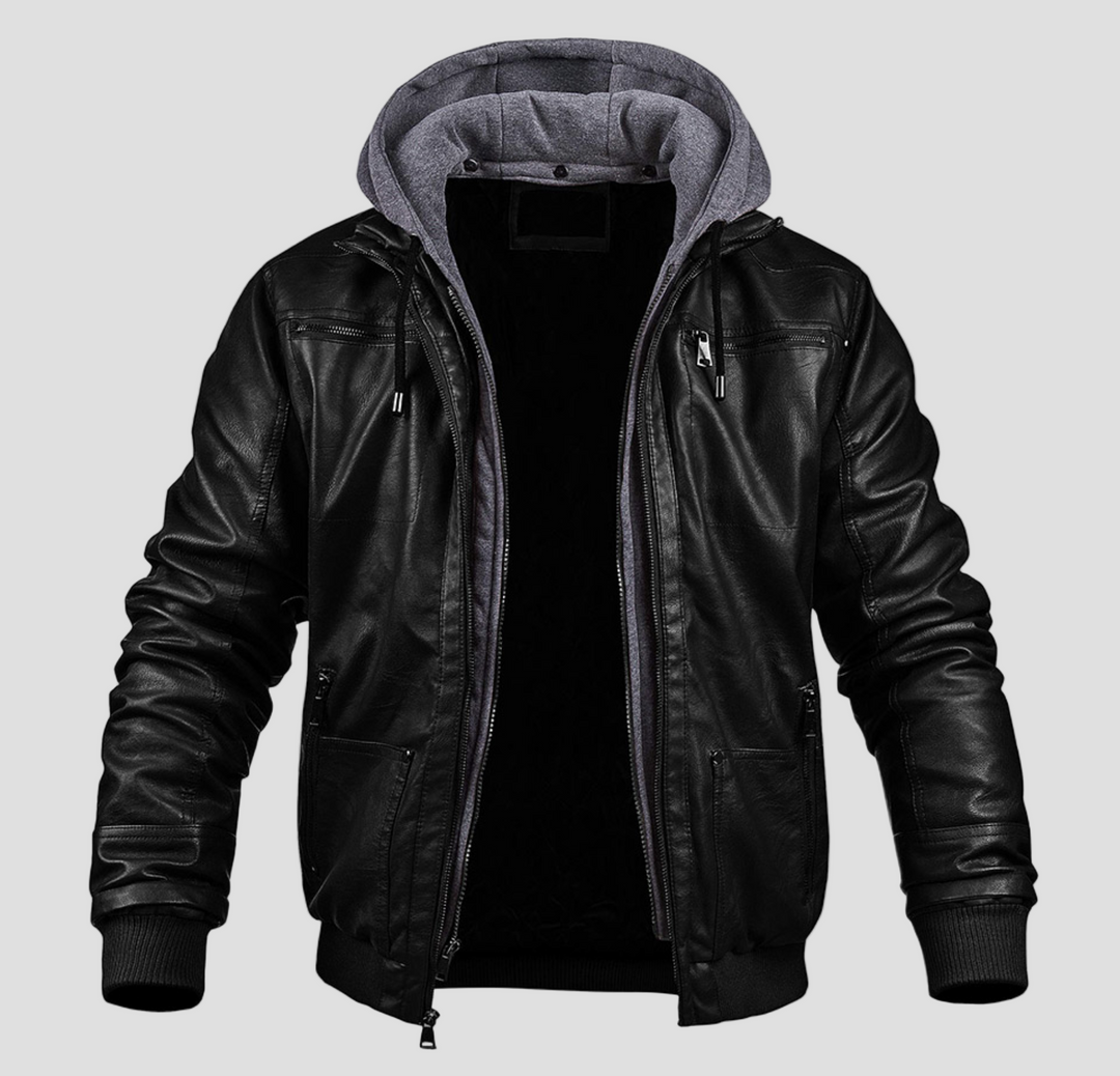 Übergangsjacke Herren | Bomberjacke Herren | Kapuzeneinsatz & sichere Reißverschlusstaschen