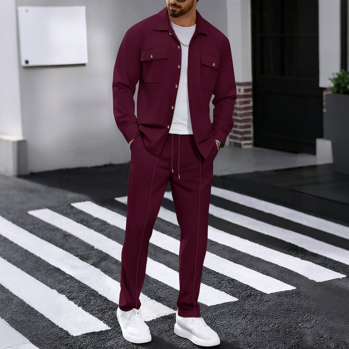 Übergangsjacke Herren | Jacke Herren | 2-teilig & geprägt für klaren Look