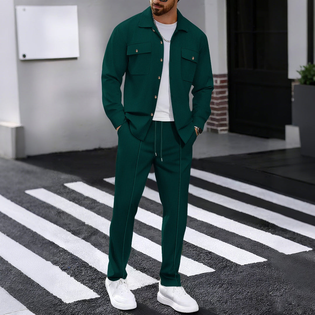Übergangsjacke Herren | Jacke Herren | 2-teilig & geprägt für klaren Look