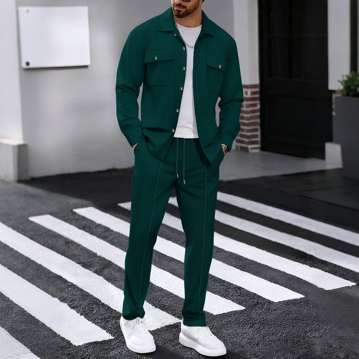 Übergangsjacke Herren | Jacke Herren | 2-teilig & geprägt für klaren Look