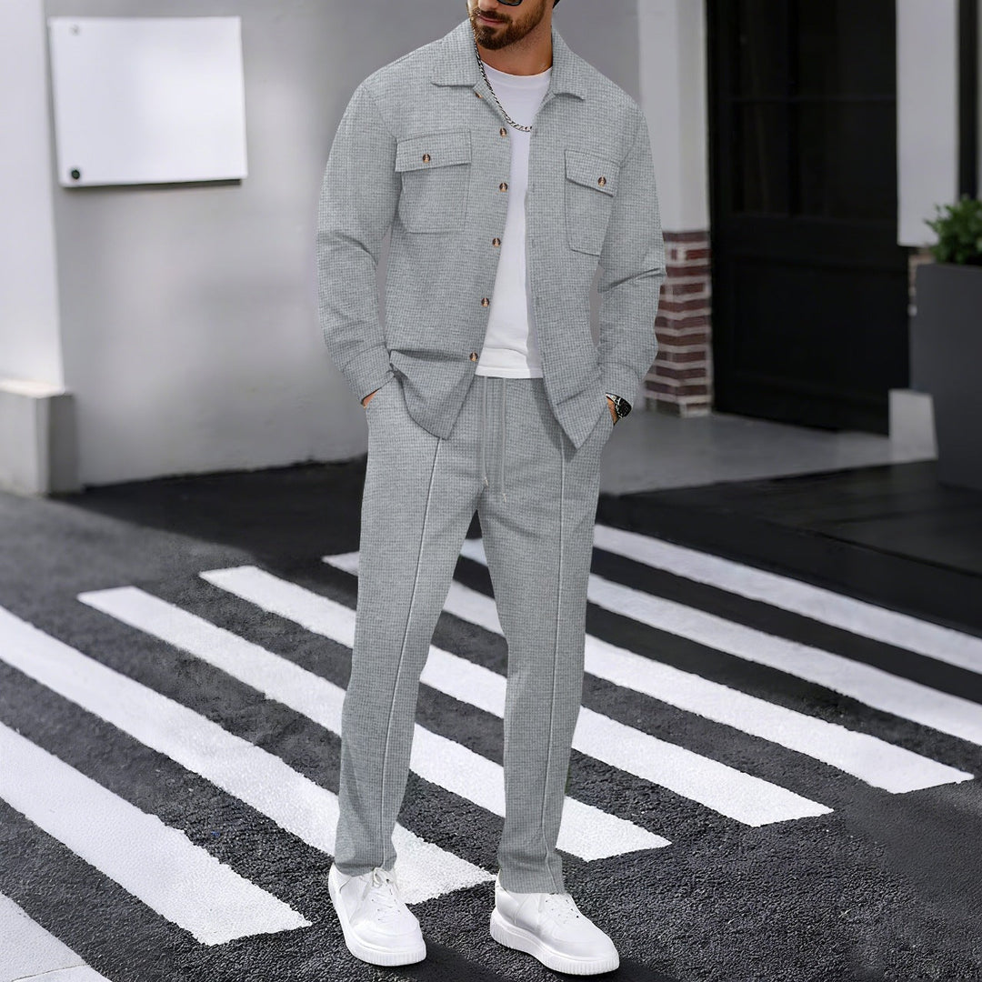 Übergangsjacke Herren | Jacke Herren | 2-teilig & geprägt für klaren Look