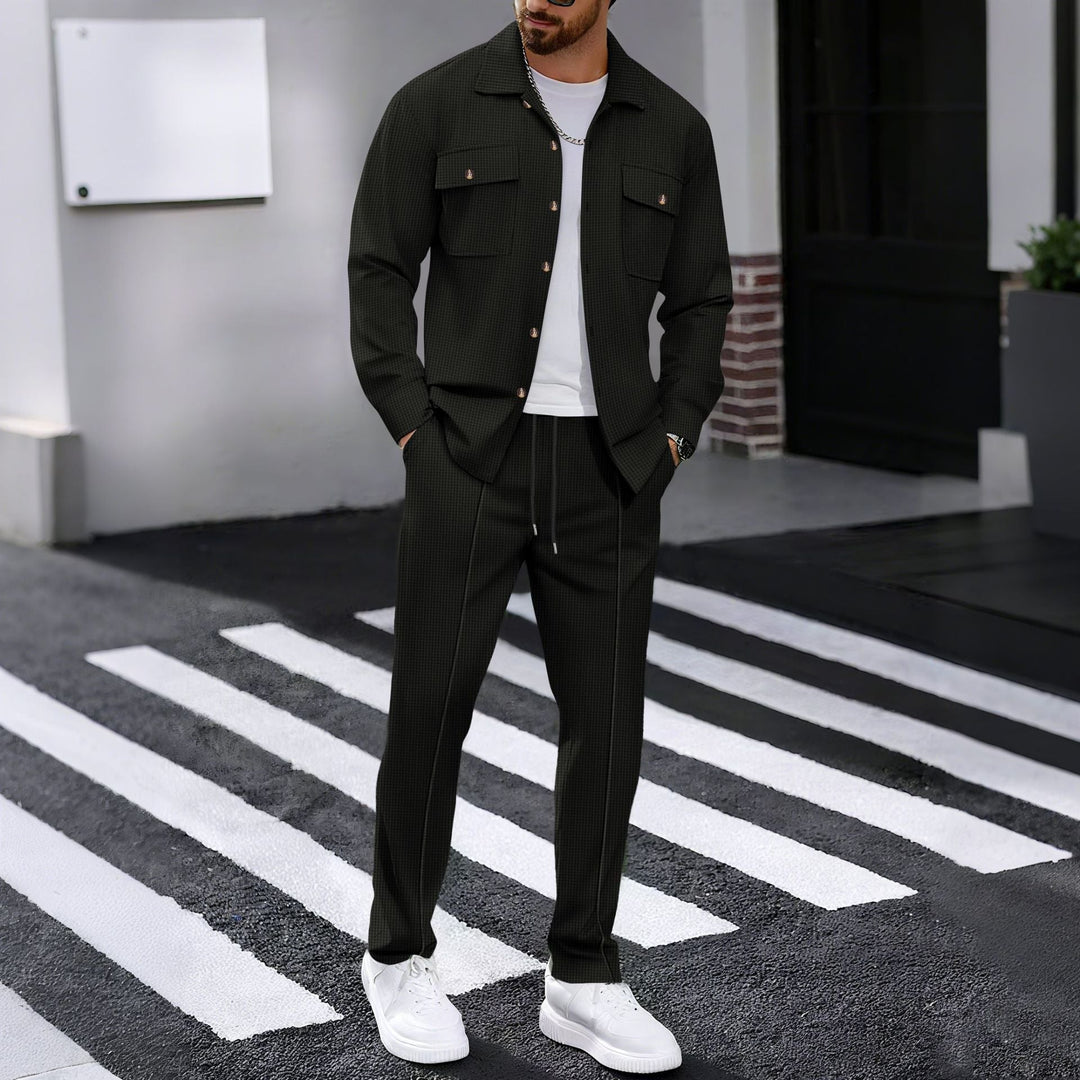 Übergangsjacke Herren | Jacke Herren | 2-teilig & geprägt für klaren Look