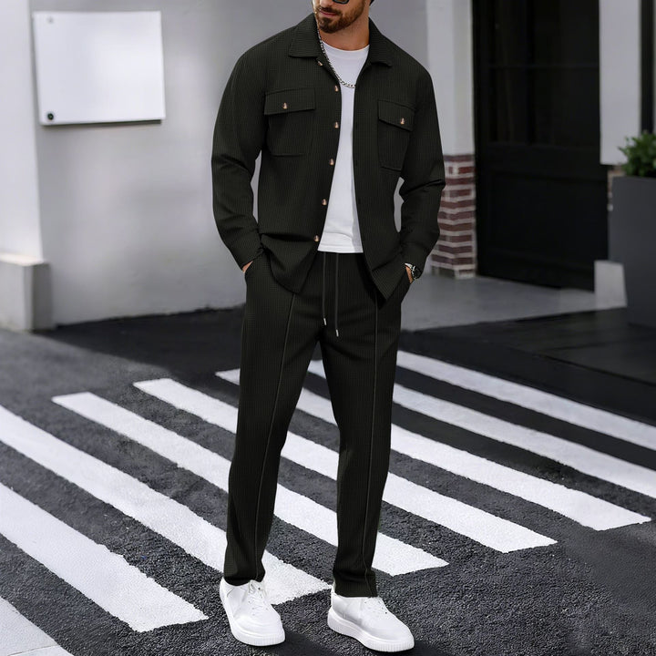 Übergangsjacke Herren | Jacke Herren | 2-teilig & geprägt für klaren Look