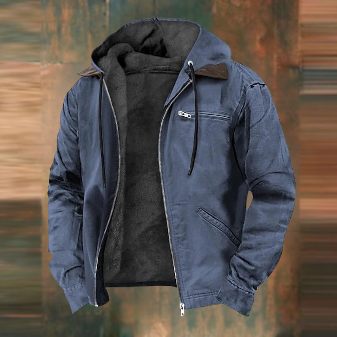 Übergangsjacke Herren | Kapuze & Reißverschluss
