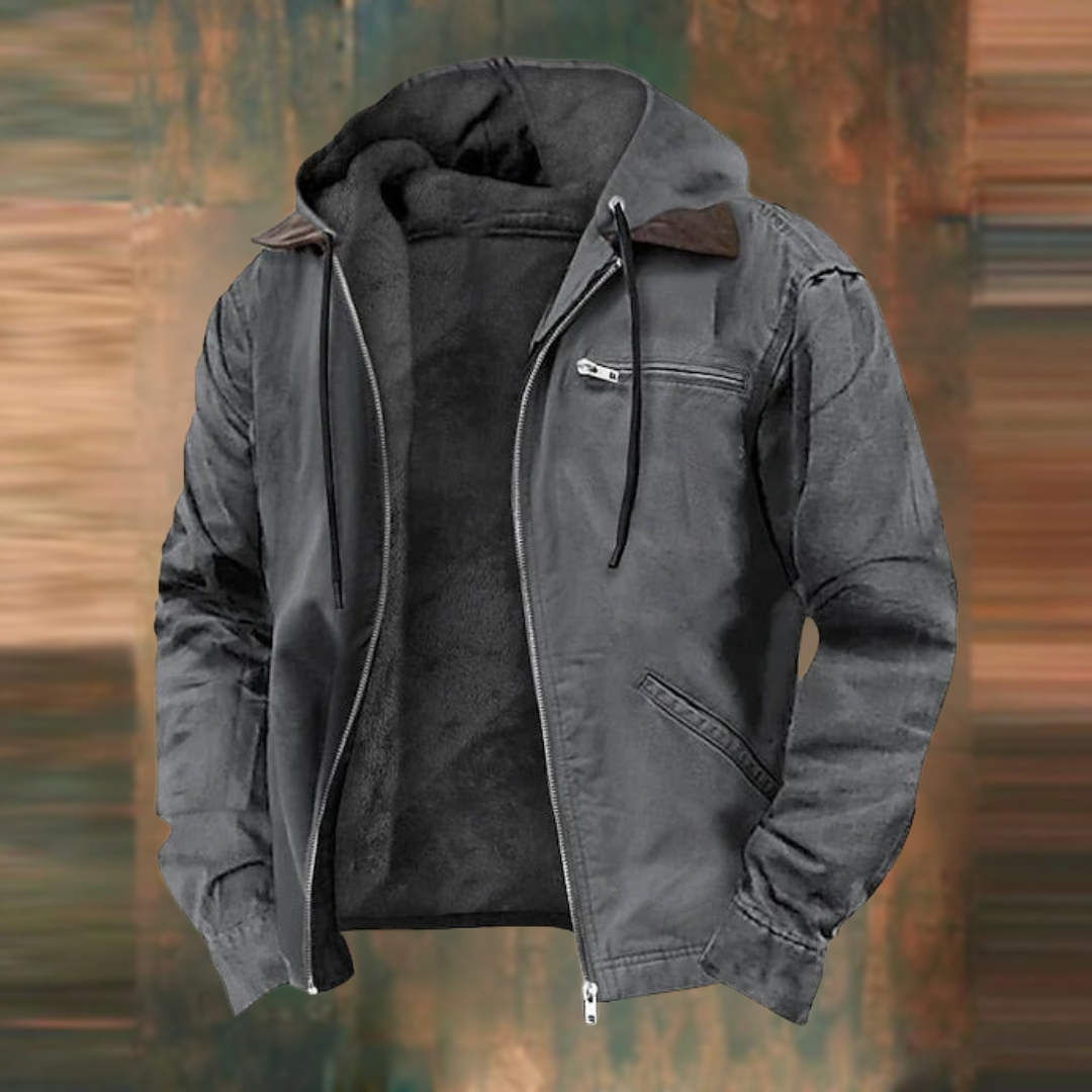 Übergangsjacke Herren | Kapuze & Reißverschluss