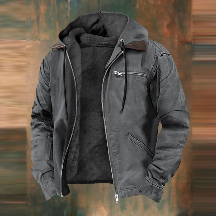 Übergangsjacke Herren | Kapuze & Reißverschluss