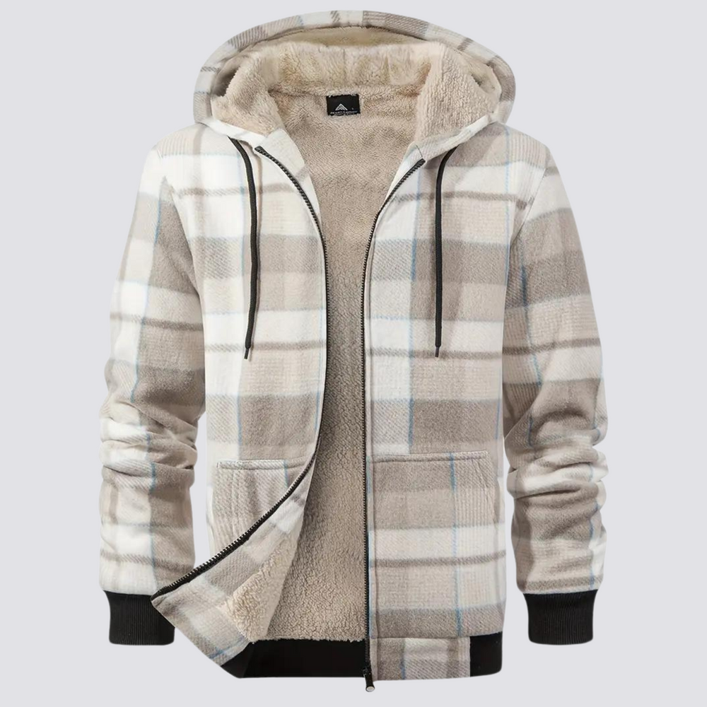 Übergangsjacke Herren | Karo-Design & Wärmender Komfort