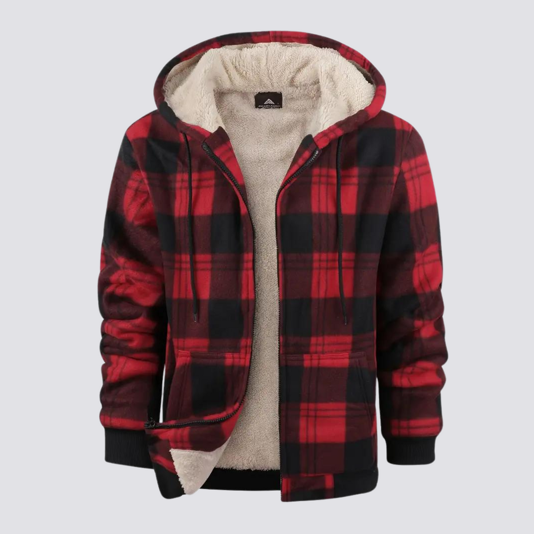 Übergangsjacke Herren | Karo-Design & Wärmender Komfort