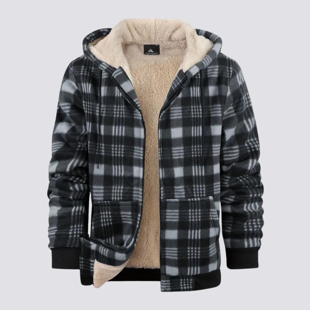 Übergangsjacke Herren | Karo-Design & Wärmender Komfort