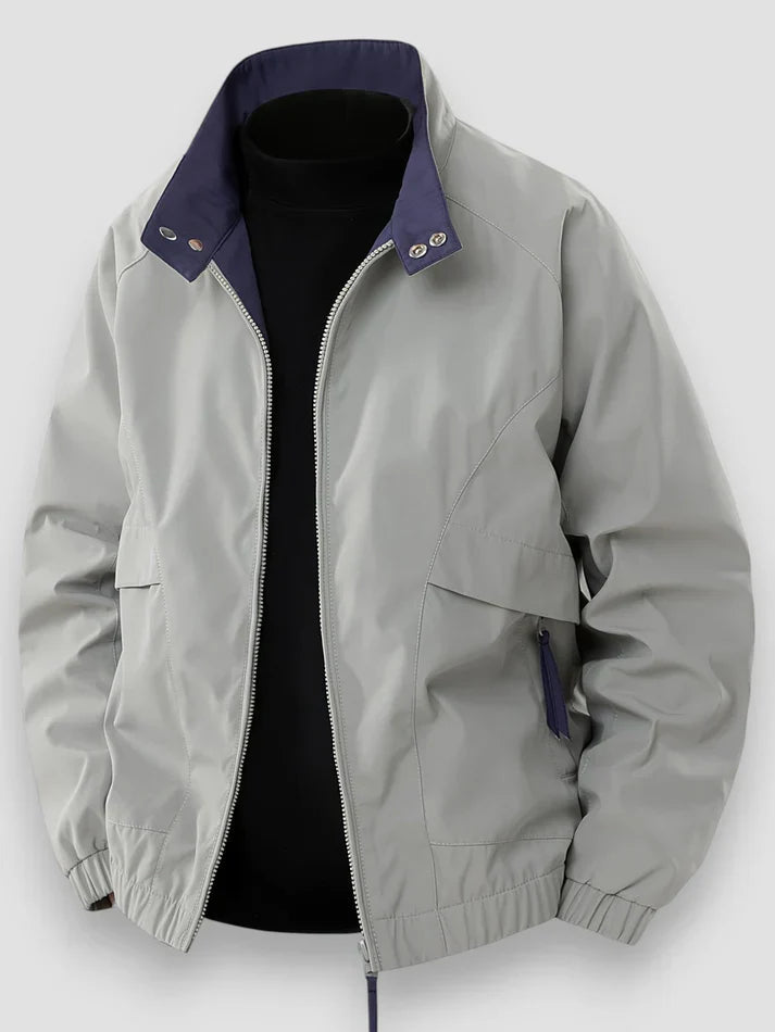 Übergangsjacke Herren | Reißverschluss & Stehkragen-Schutz