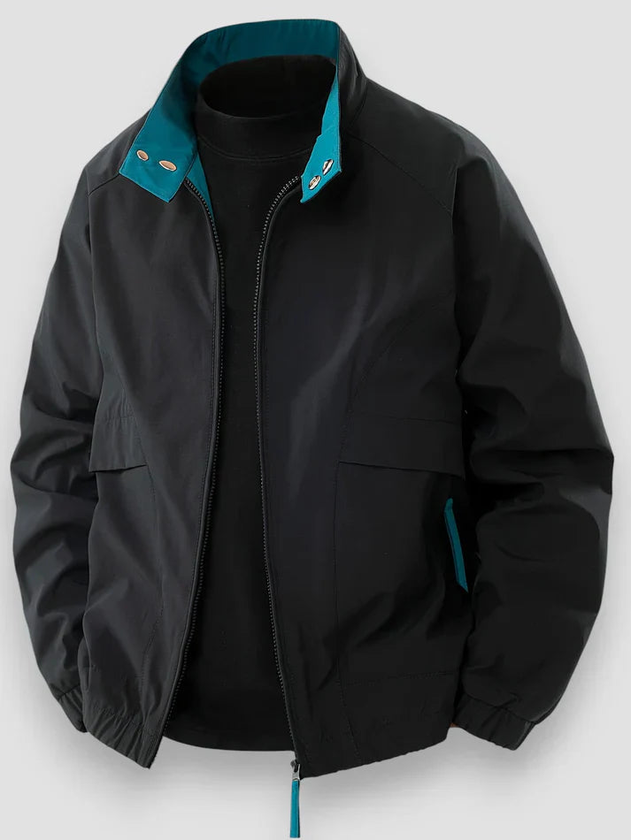 Übergangsjacke Herren | Reißverschluss & Stehkragen-Schutz