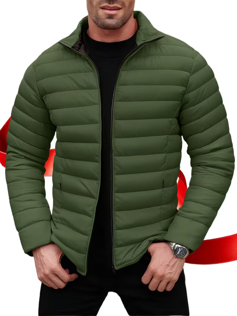 Übergangsjacke Herren | Steppjacke | Winddicht & wärmend mit Reißverschlusstaschen