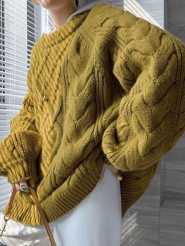 Übergroßer Pullover mit ausdrucksstarkem Druck
