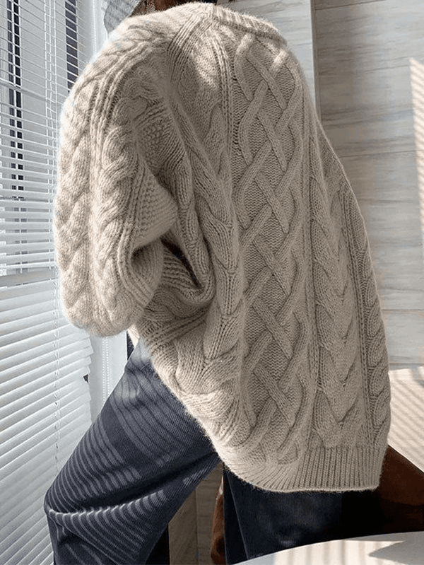 Übergroßer Pullover mit ausdrucksstarkem Druck