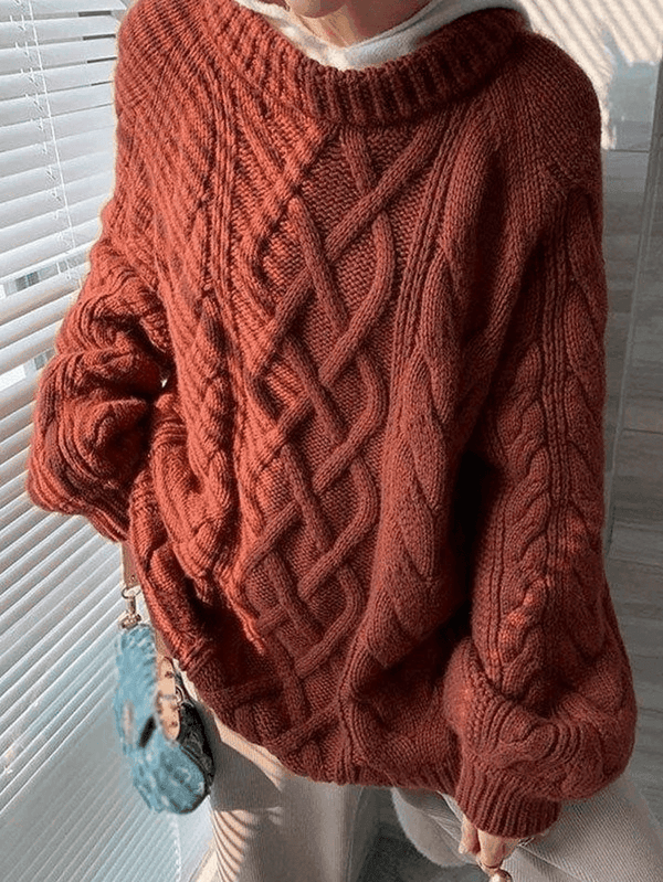 Übergroßer Pullover mit ausdrucksstarkem Druck